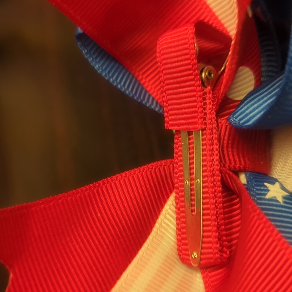 SILVER STAR 4TH OF JULY TWIST BOW - Picture 7 of 10